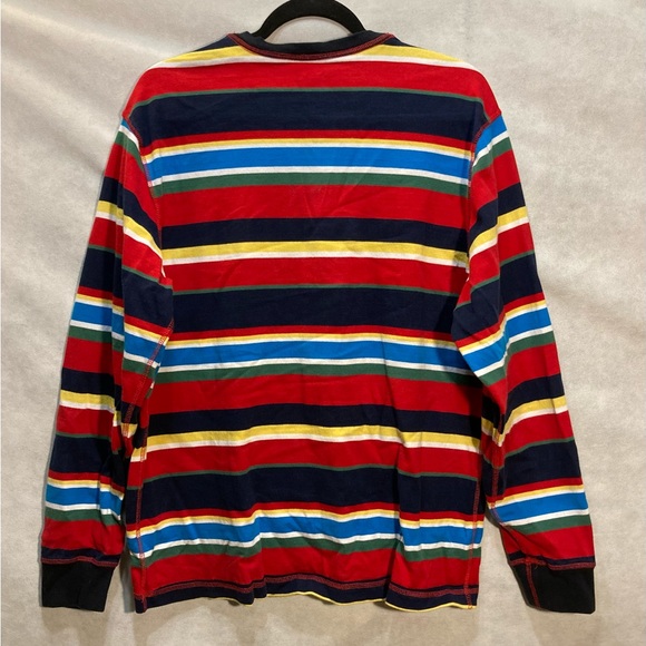 Sleepy Jones Cotton Striped Long Sleeve Pajama Shirt - Picture 4 of 5